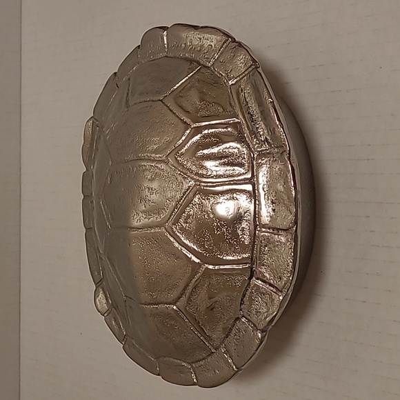 Metal Lidded Turtle Trinket Dish / Catchall - Picture 1 of 16